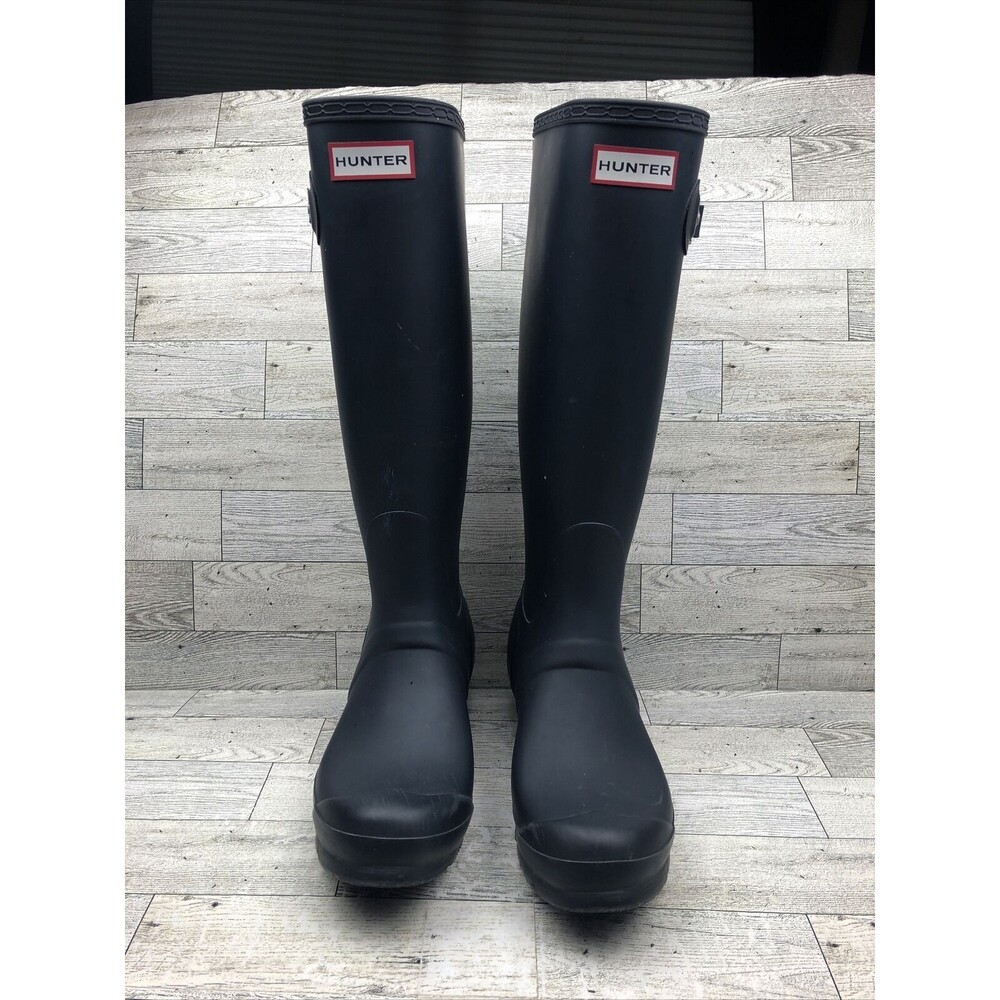 Hunter Originals Womens Size 6 fits like 7 Navy Wellington Rain Boots